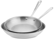 Online Deals All-Clad Classic Tri-Ply Stainless Steel Frying Pan Set Code: COOKWARE25