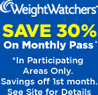 Online Coupons Weight Watchers - Save 30% on Your First Month of Monthly Pass