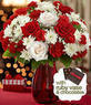 Online Deals Holiday Tradition Bouquet w/ Ruby Vase & Chocolates - ProFlowers