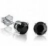 Online Deals Amanda Rose Collection 1 Carat Black Diamond Stud Earrings - Amazon.com