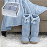 Online Deals Premier Comfort Knitted Microtec Solid Throw and Bootie Set - Designer Living